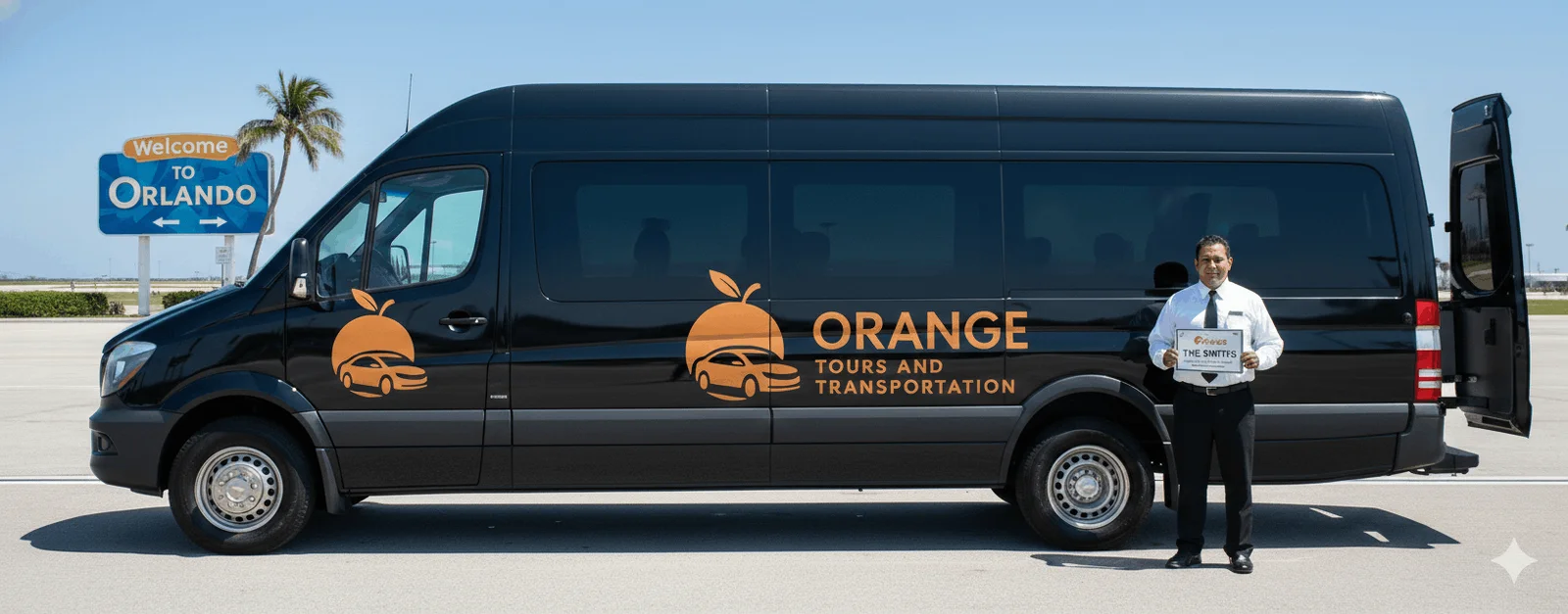 Orange Tours and Transportation Mercedes-Benz Sprinter with professional driver in Orlando